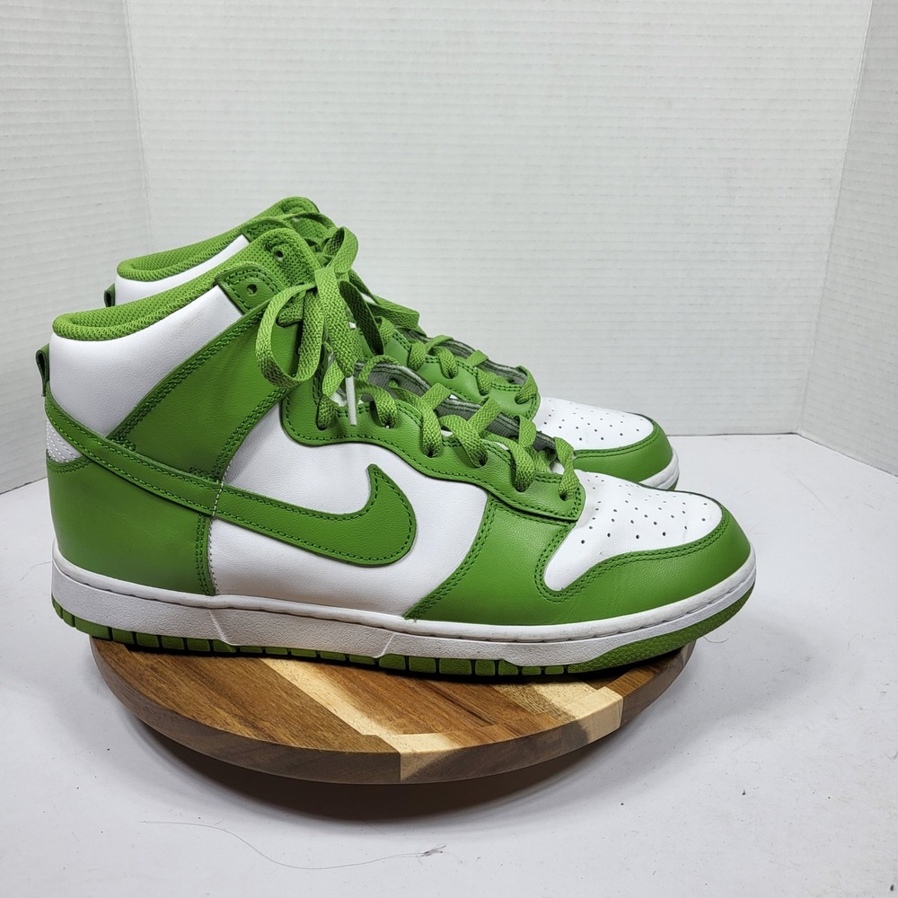 Nike Dunk High Retro Mens Size 12 Bicoastal Green White DV0829-101 Excellent
